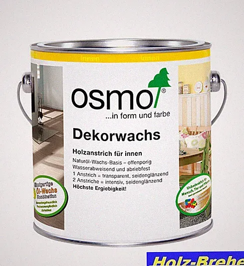 Osmo Dekorwachs 0,375 L transparent deckend Holz Öl Colorwachs Innen Möbel