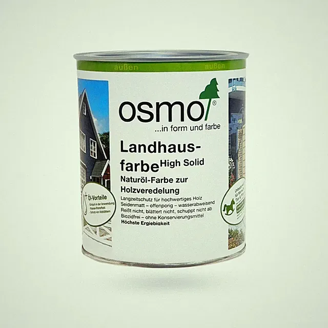 OSMO Landhausfarbe High Solid versch.Farben Wetterschutzfarbe Wasserabweisend