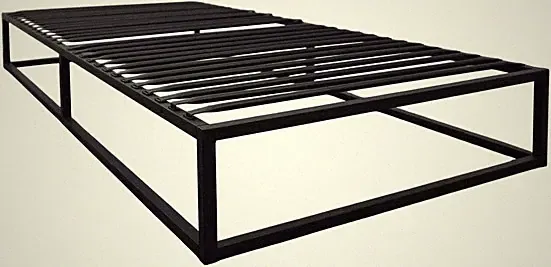OTTO HOME Metall Bett STOCKHOLM 90 x 200 cm schwarz 120 kg Belastbarkeit