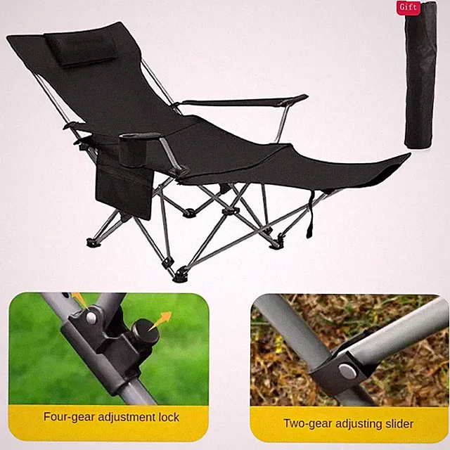 Outdoor Faltstuhl Für Camping Angeln Garten Strand Leicht Tragbar zum Relaxen-DE