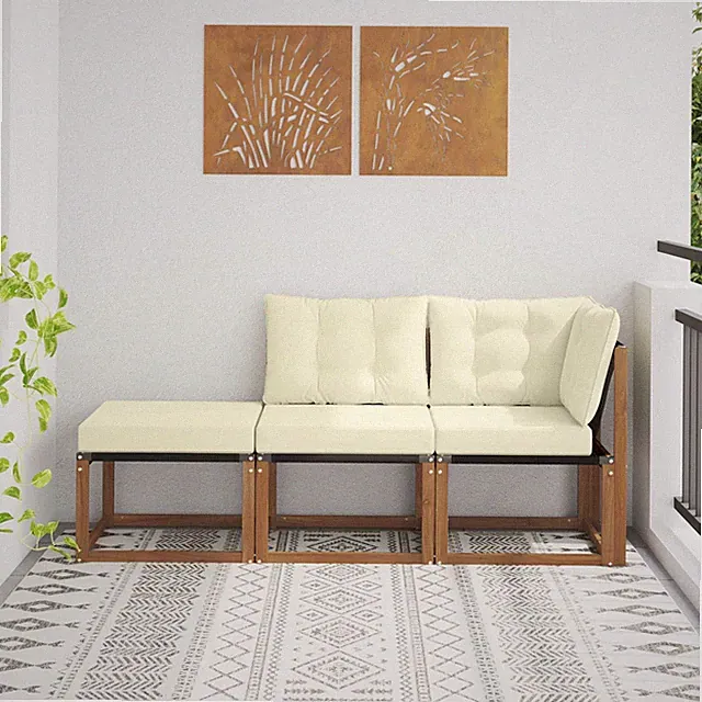 Outdoor Gartenmöbel Balkon Sofa Lounge Loungemöbel Terrassenmöbel Balkonmöbel