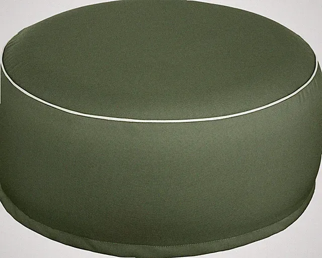 Outdoor Sitzhocker aufblasbar ? Pouf Ø 55 x 25 cm ? wasserabweisender Sitzsack f