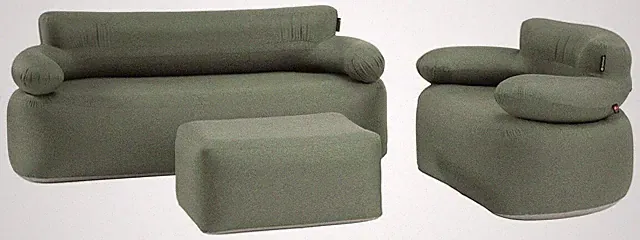 Outwell Laze Luft-Möbelset Campingsofa Sessel aufblasbar grün 1750272