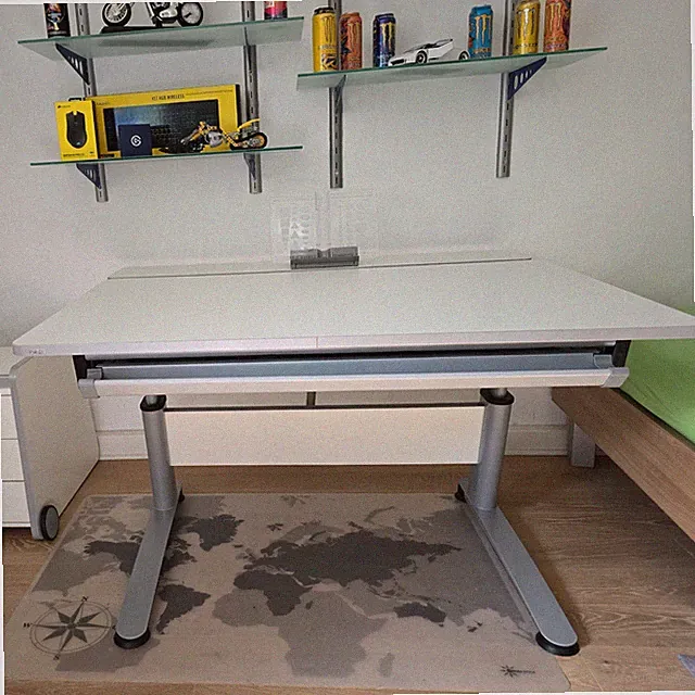PAIDI Schreibtisch Falko NP:450€ B:125cm, T:75+25cm H53-75cm+Schublade TOP-Zust.