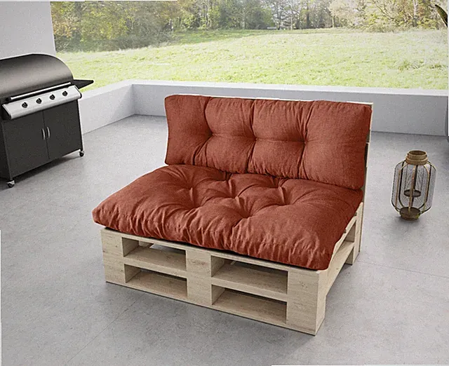 Palettenkissen Set Palettensofa Palettenpolster Sitzkissen Rückenkissen 120x80