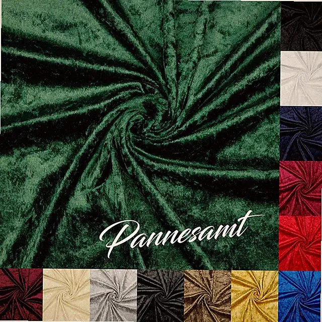 Pannesamt Samt Stoff Meterware Bekleidung Kostüm Panné 140cm Breit Fasching Deko