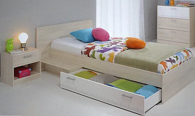 Parisot Kinder- und Jugendzimmer 3-tlg. "Charly 13" Akazie-Weiß NEU