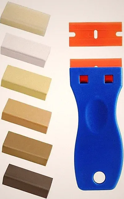 Parkett & Laminat Reparatur | Wachskitt Set für Boden & Möbel | Eiche Holz Wachs