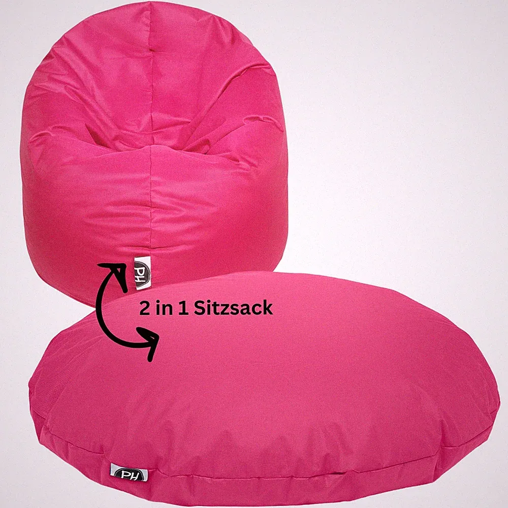Patchhome 2 Varianten in 1 Sitzsack Sitzkissen Bean Bag Gamer Kissen Berlin Neu