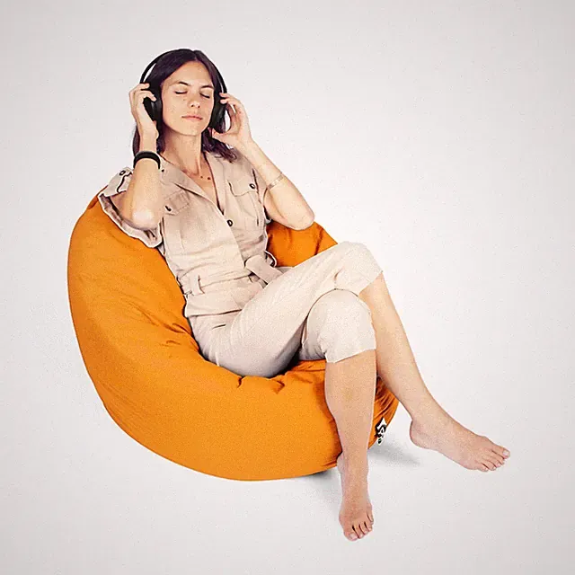 Patchhome 2 Varianten in 1 Sitzsack Sitzkissen Beanbag Gamer Kissen Tobekissen