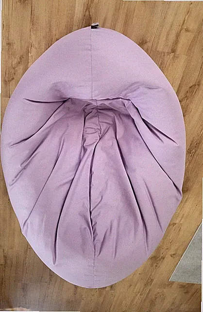 Patchhome 2in1 Sitzsack Sitzkissen rund lila Ø 135 cm einfarbig, 1-Sitzer