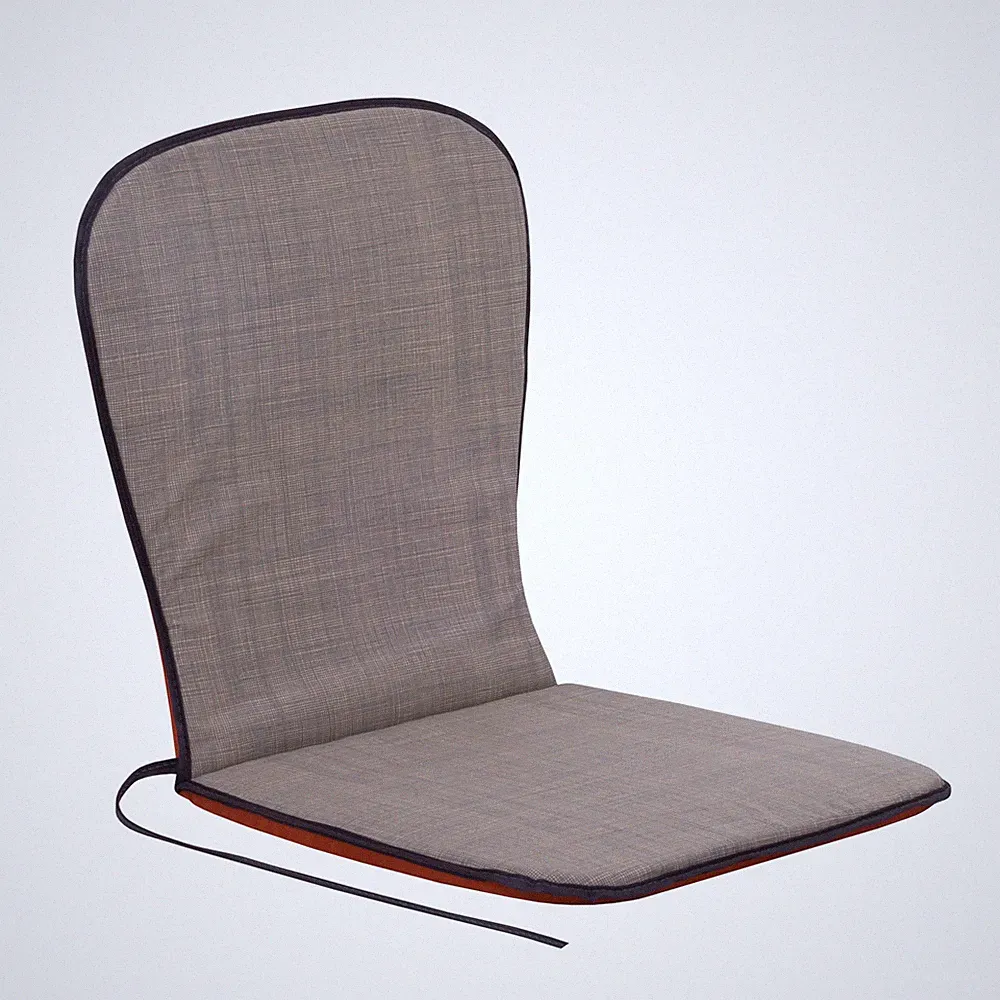 PATIO Stuhlauflage Sam 74 x 38 cm beige rot Baumwolle Polyester Stuhl Polster