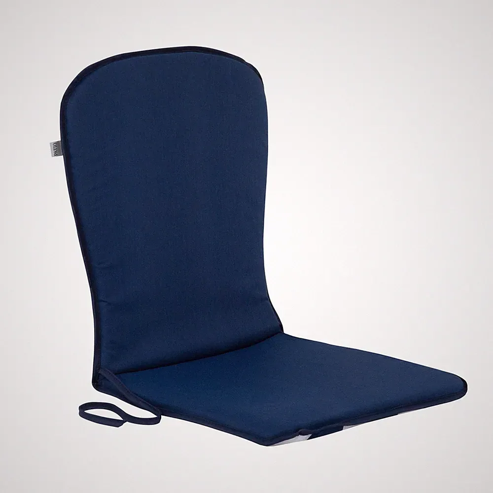 PATIO Stuhlauflage Sam 74 x 38 cm Monoblock blau weiß glat streifen