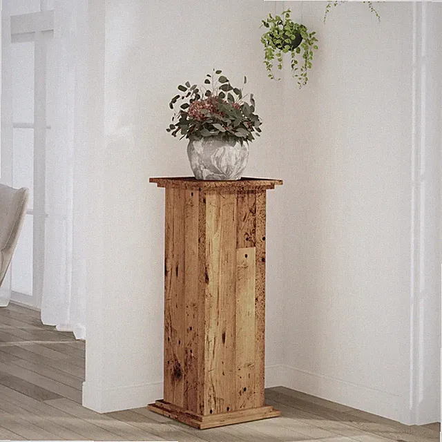 Pflanzenständer Blumenhocker Blumenständer Blumensäule Holzwerkstoff vidaXL
