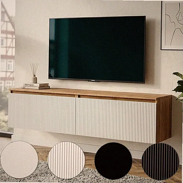 Planetmöbel ARISA Living TV-Board 160 cm Lowboard Fernsehmöbel Wohnzimmer