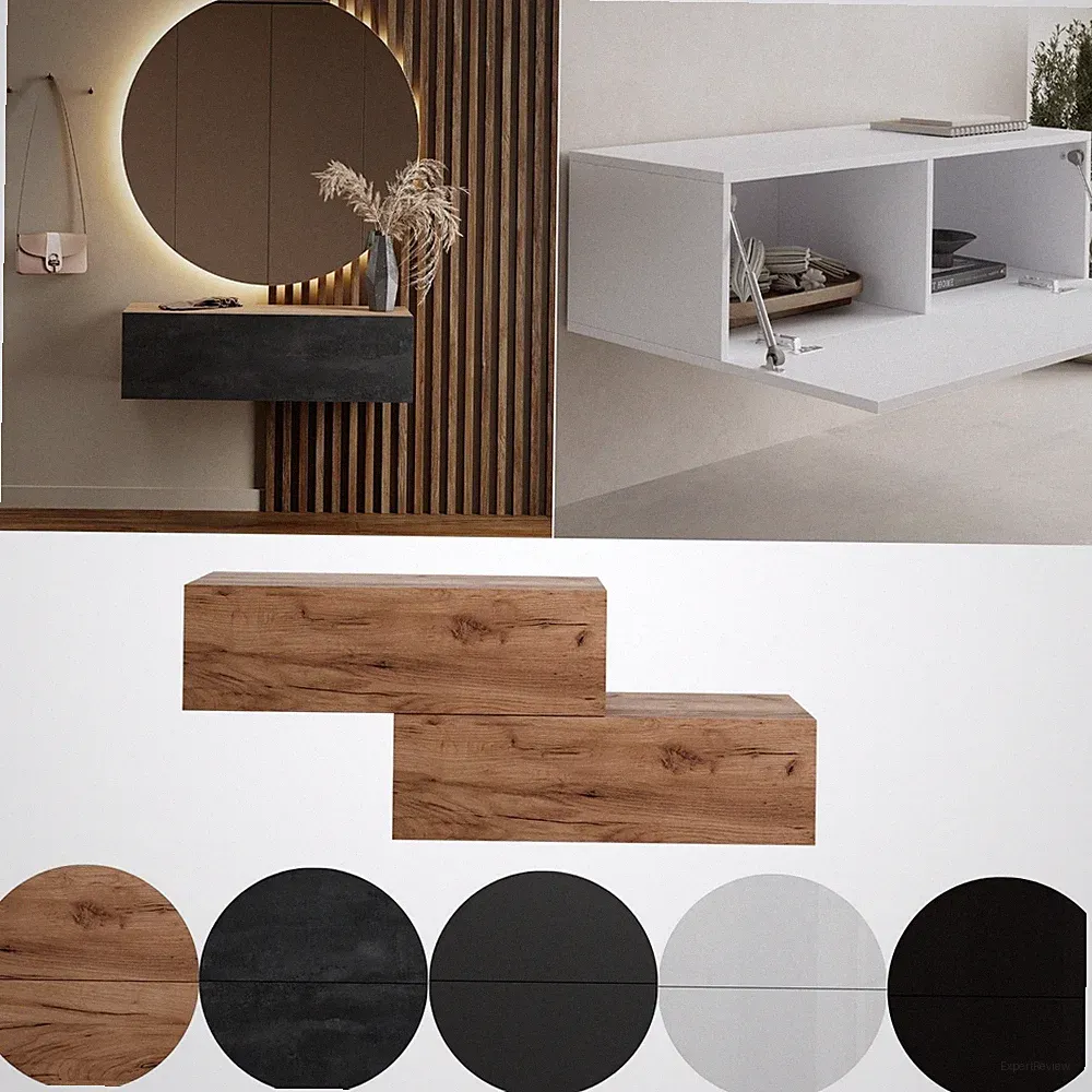 Planetmöbel Garderobenschrank Flur 2 x 100 cm, perfekt für jeden Flur