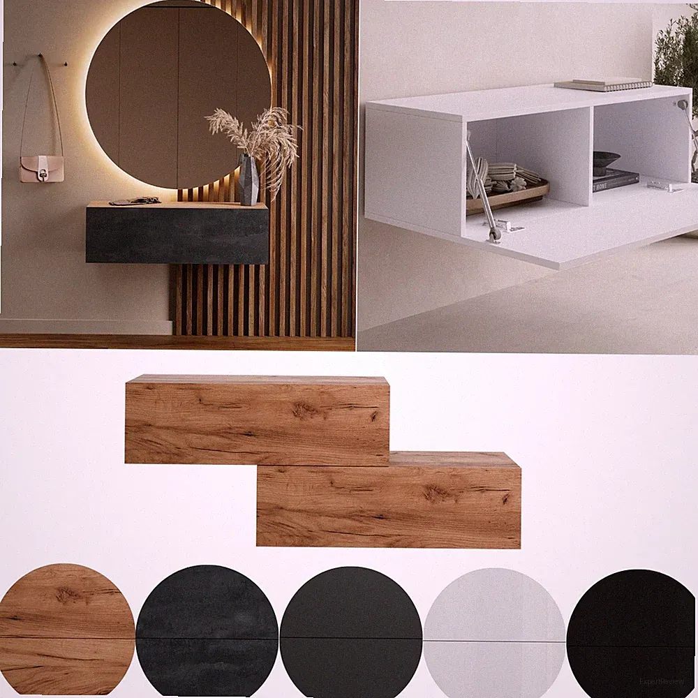 Planetmöbel Garderobenschrank Flur 2 x 100 cm, perfekt für jeden Flur