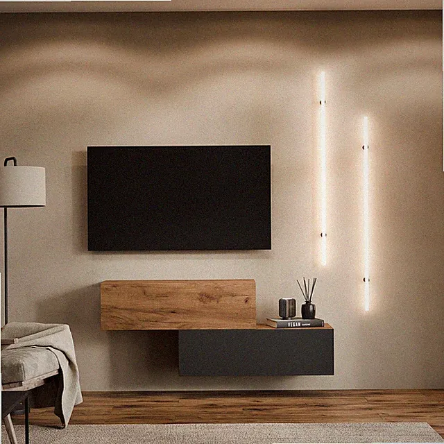 Planetmöbel TV-Board WEST – Zweiteiliges TV-Board 2×100 cm, versetzt montierbar