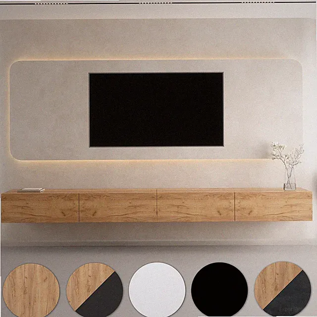 Planetmöbel WEST 2x TV-Board 160 cm – Moderne Lowboards Fernsehmöbel Wohnzimmer
