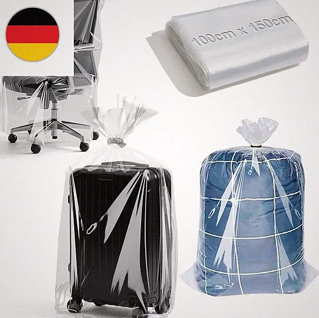 Plastiktüten Groß 3 Stück Aufbewahrungstaschen 100X150 Cm Plastiksäcke Groß Aufb