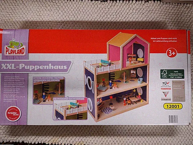 Playland XXL Puppenhaus Maßstab 1:12 Holz