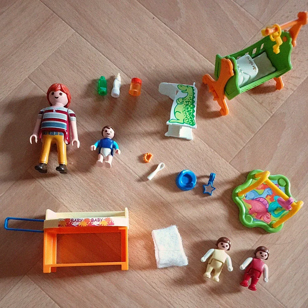 Playmobil 5304 Babyzimmer Wiege Wickeltisch Hochstuhl Mobile 3 Baby Zimmer Möbel
