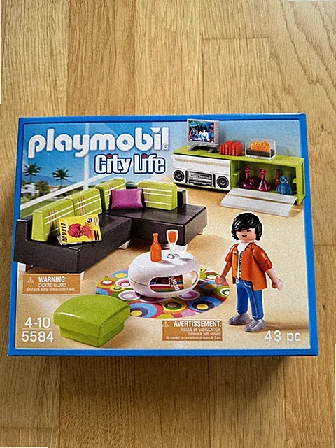 Playmobil 5584 Wohnzimmer Moderne Luxusvilla Haus Möbel Sofa Einrichtung Zubehör