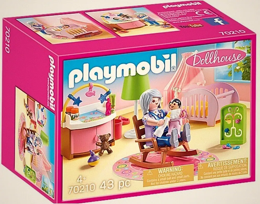 Playmobil Dollhouse Babyzimmer 70210 Neu & OVP Puppenhaus Möbel Oma Baby Wiege