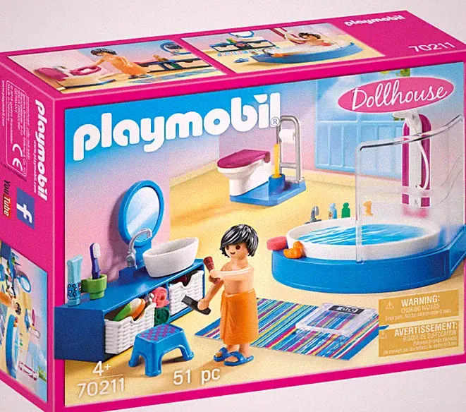 Playmobil Dollhouse Badezimmer 70208 Neu & OVP Möbel Puppenhaus Bad Dusche