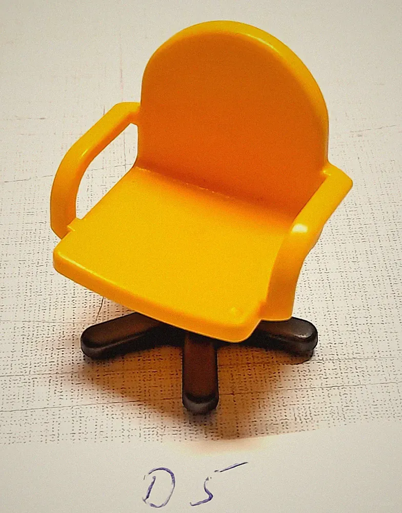 Playmobil Drehstuhl gelb Schreibtisch Arbeitszimmer Möbel Büro (D5)