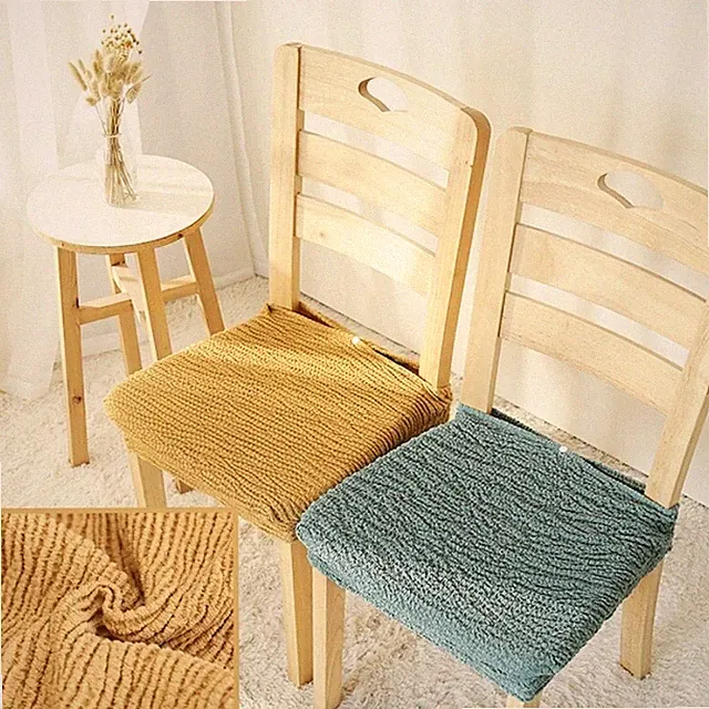 Plissiert Stretch Ess Stuhl Bezüge Sitz von Kissenhüllen Knitter Rüsche