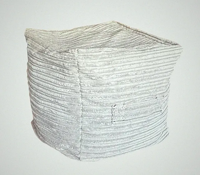 Plüschkordel Sitzsack Würfel, abnehmbare / waschbare Bezüge, doppelter Reißverschluss, 30 40 50 cm