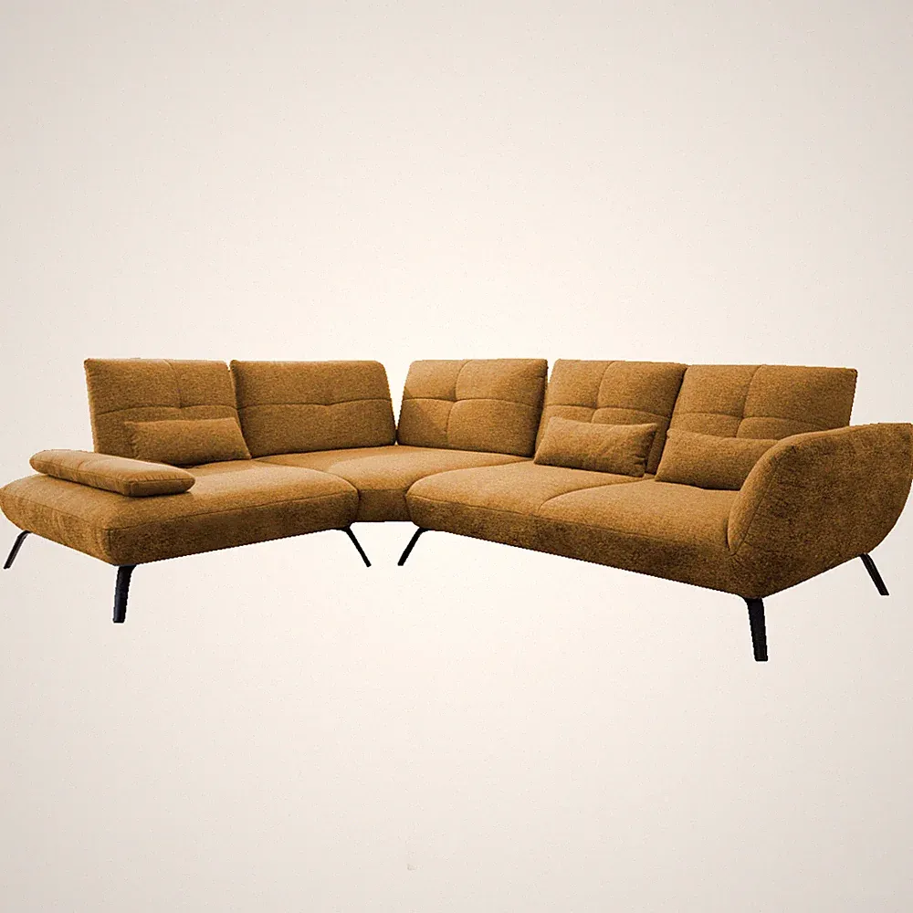 Poco Dover Ecksofa mit Sitztiefenverstellung inklusive Nierenkissen *am Lager*