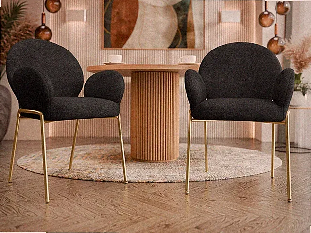 Polsterstuhl Archie DC-1261/GL Boucle (2er-Set) Polsterstuhl Esszimmer, Büro M24
