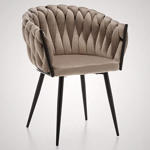 Polsterstuhl Weave Mit diesem Polsterstuhl verkörpert modernes Glamour-Design