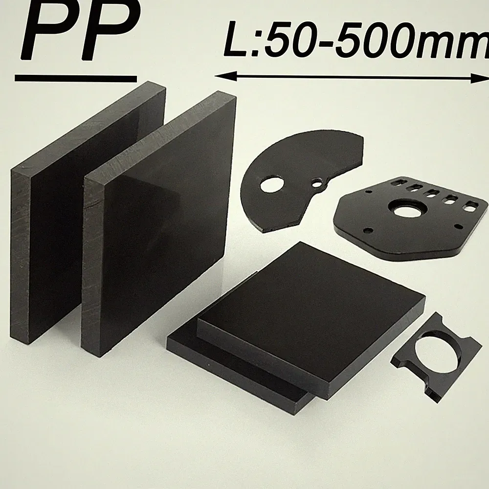 Polypropylen PP Kunststoffplatte Schwarz Hartplastik Platte Block Zuschnitt DIY