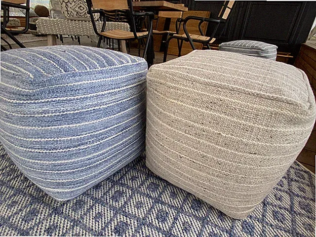 pouf hocker Outdoor indoor recycled summer sale