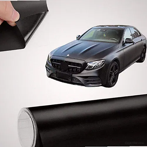 Premium Auto Schwarzmatt Klebe Folie Blasenfrei Matt Selbstklebend Extra Breit