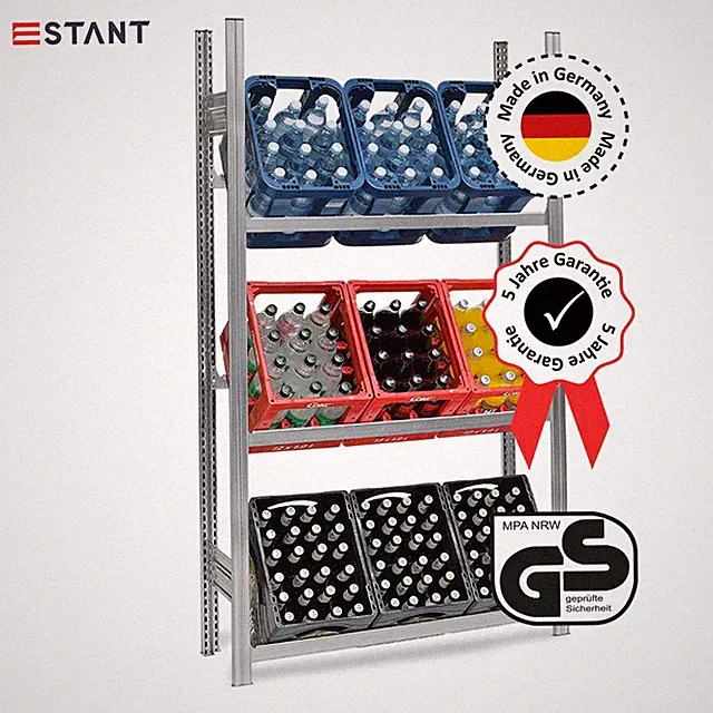 Premium Getränkekistenregal / Getränkeregal Made in Germany
