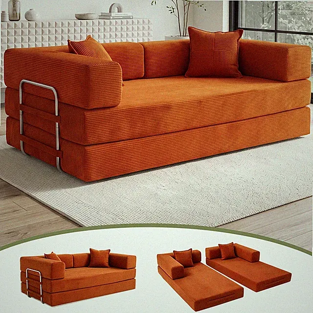 Premium rahmenloses Schlafsofa 5-in-1 Couch für das Wohnzimmer