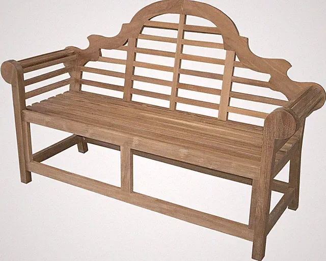 Premium Teak Gartenbank für 3 Personen Sitzbank Parkbank elegant Natur 2 Größen