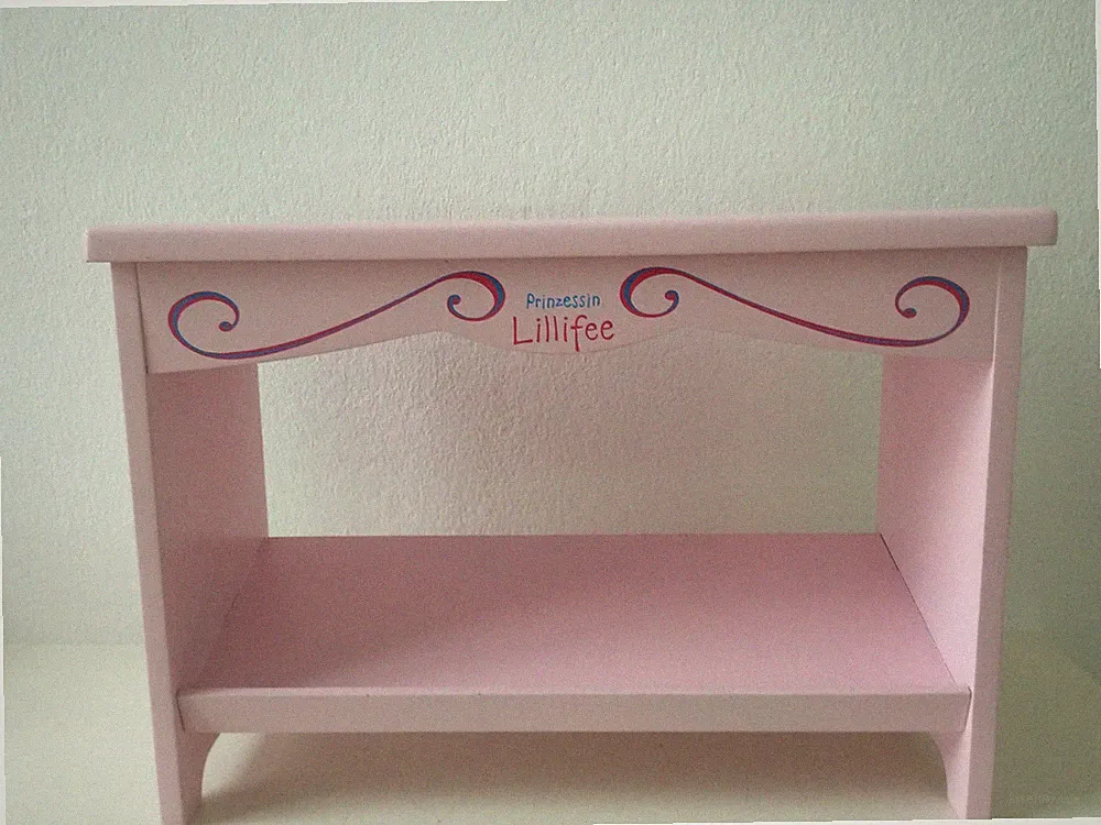 Prinzessin Lillifee Regal Kleine Bank Rosa Hellblau Pink Kleinmöbel