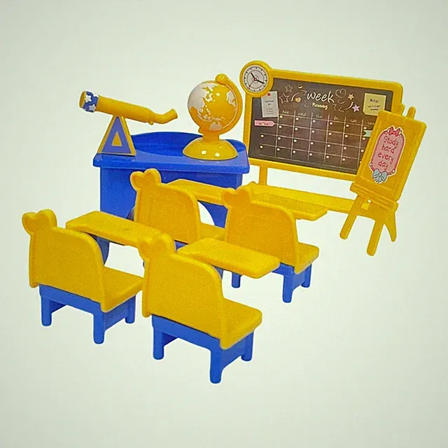 Puppenhaus Mini Tischset für Rollenspiele, Bestehend Aus Einem Miniatur