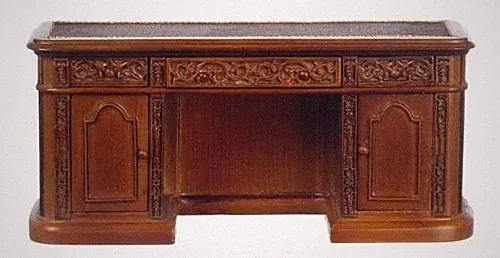 Puppenhaus Resolute Schreibtisch Viktorianisch Walnuss Platinum Miniatur Möbel