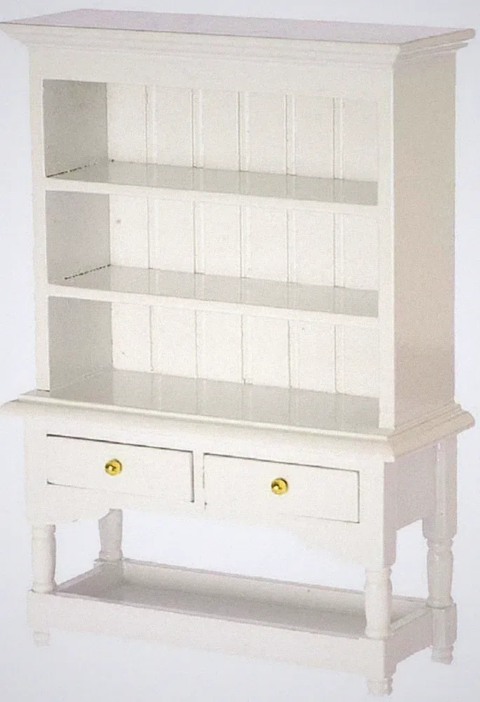 Puppenhaus Shabby Chic Weiße Kommode Miniatur Küche Esszimmer Möbel