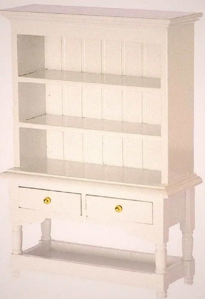 Puppenhaus Shabby Chic Weiße Kommode Miniatur Küche Esszimmer Möbel