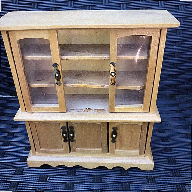 Puppenstubenmöbel Vitrine Schrank