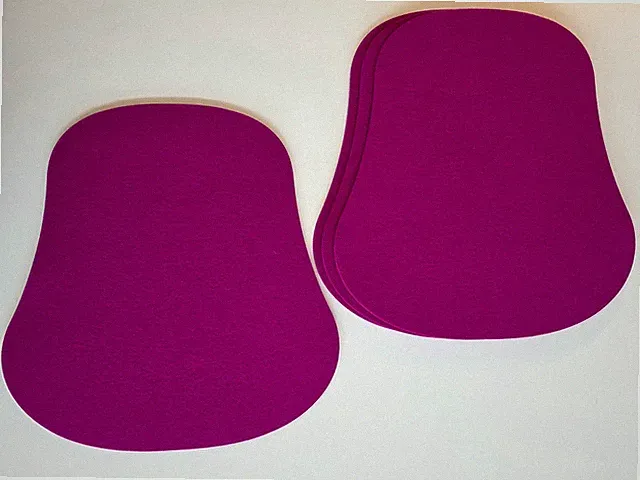 RÄUMUNGSVERKAUF Hey-Sign 4 Sitzauflagen für Kartell Masters Stuhl - pink UVP 154
