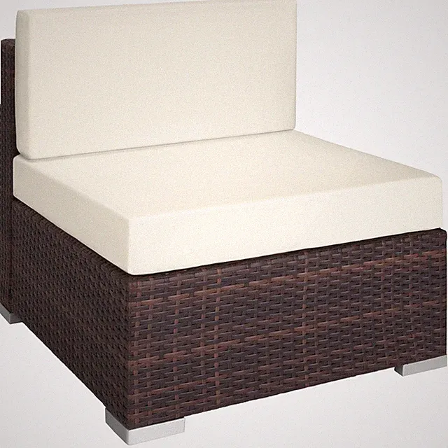 Rattan Lounge Sitz Rattanmöbel Gartenmöbel Rattanstuhl Rattansitz mixed brown