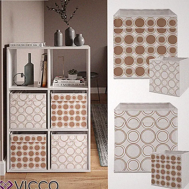 Raumteiler Würfelregal Standregal Weiß Faltbox Wohnzimmer Regal 70x110 cm Vicco